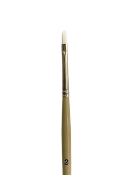 Das - White Taklon Filbert Brush #2 (S9680)