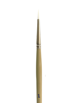Das - White Taklon Round Brush 1 (S9701)