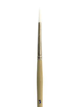 Das - White Taklon Round Brush 3 (S9701)