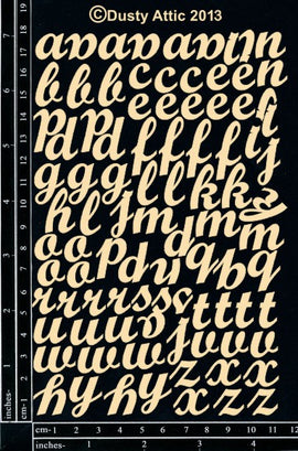 Dusty Attic - Alphabet Set - Mini Script