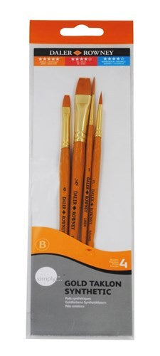 Daler Rowney Brush Set - Simply Gold Taklon (401)