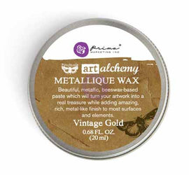 Prima Marketing - Finnabair Art Alchemy - Metallique Wax - Vintage Gold