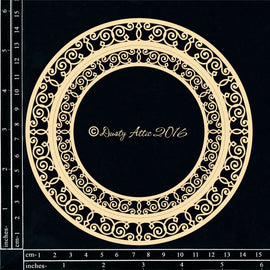 Dusty Attic - "Ornate Circle Frames - Small"