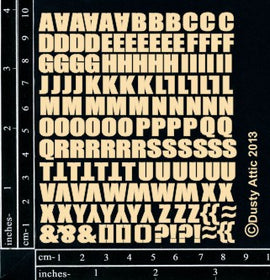 Dusty Attic - Alphabet Set - Teeny Tiny ABC Set