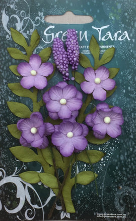 Green Tara Flowers - Primrose - Lavender