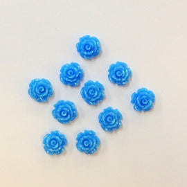 Artfull Embellies - Resin Shapes - Blue Roses 1cm
