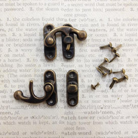 Artfull Embellies - Clasp Hook Sets with brads - Antique Bronze