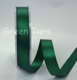Green Tara Double-Sided Satin Ribbon - 6mm - Xmas Green