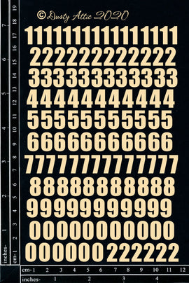 Dusty Attic - "Number Set - Mini"