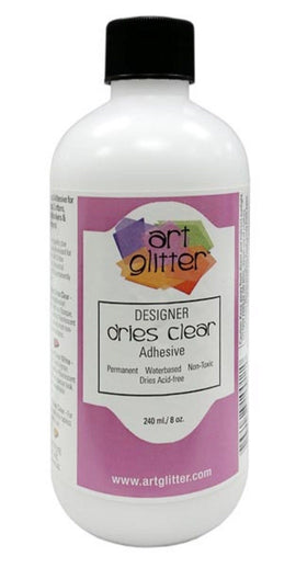 Art Glitter - Designer Dries Clear Adhesive 240ml (8oz)