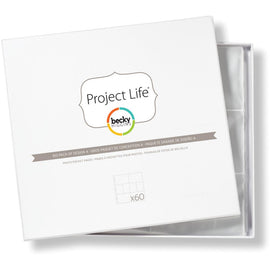 Project Life - 12x12 Page Protectors Design A - 60 Pack