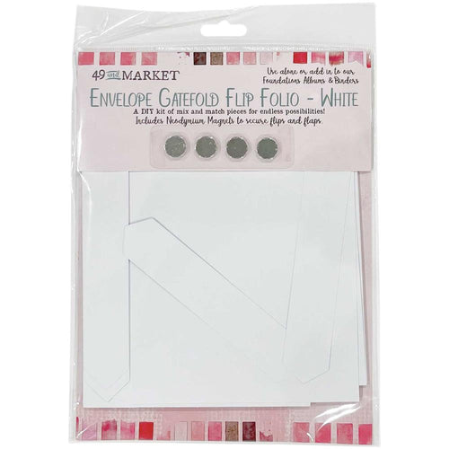 49 and Market - Envelope Gatefold Flip Folio - White