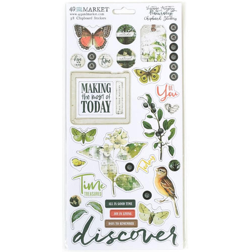 49 and Market - Vintage Artistry Naturalist - Chipboard Stickers