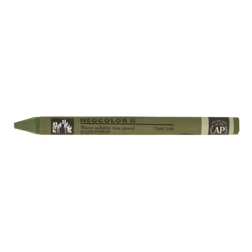 Caran D'Ache - Neocolor II Water Soluable Wax Pastel - Olive (1pc)