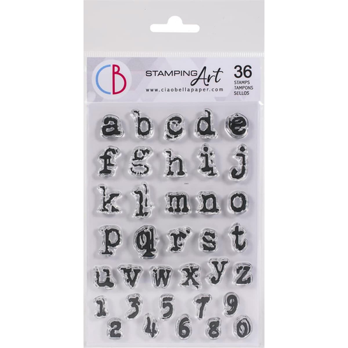 Ciao Bella - London's Calling - Clear Stamps 4x6 - Reporter Lower Case Alphabet