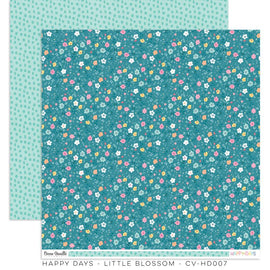 Cocoa Vanilla - Happy Days - 12x12 Pattern Paper "Little Blossom"