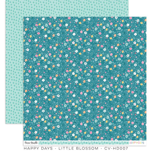 Cocoa Vanilla - Happy Days - 12x12 Pattern Paper "Little Blossom"