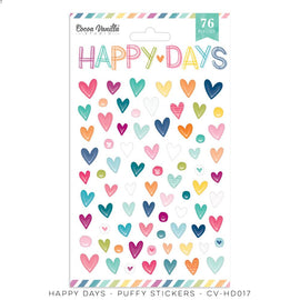 Cocoa Vanilla - Happy Days - Puffy Stickers