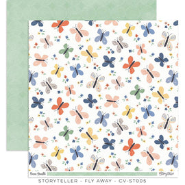 Cocoa Vanilla - Storyteller - 12x12 Pattern Paper "Fly Away"