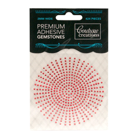 Couture Creations - Adhesive Gemstones - 2mm Maraschino (424pk)