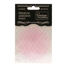 Couture Creations - Adhesive Pearls - 2mm Deep Pink (424pk)
