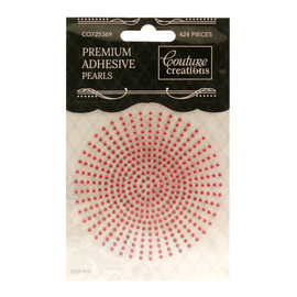 Couture Creations - Adhesive Pearls - 2mm Deep Red (424pk)
