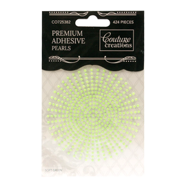 Couture Creations - Adhesive Pearls - 2mm Soft Green (424pk)