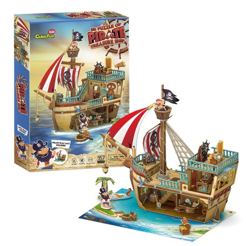 Cubic Fun - 3D Puzzle of Pirate Treasure Ship