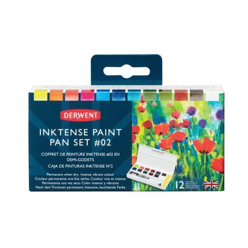 Derwent - Inktense Paint Pan Set #02 (12pk)