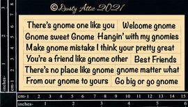 Dusty Attic - "Card Sentiments #3 - Gnome - Black"