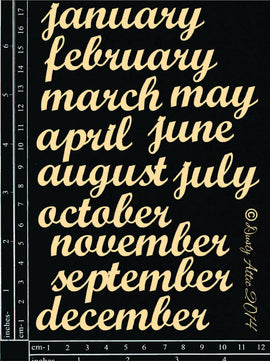 Dusty Attic - "Mini Calendar Months"