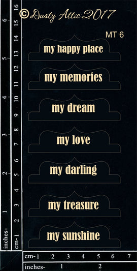 Dusty Attic - "Mini Tabs #6 Black"