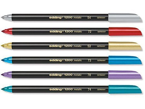 Edding - Metallic Colour Pen Set 1-3mm (6pk)
