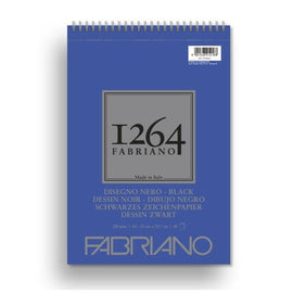 Fabriano - 1264 Black Drawing Book A4 (200gsm)