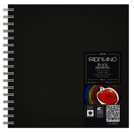 Fabriano - Black Drawing Book 190 gsm - Square (30x30cm)