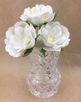 Green Tara Flowers - Wild Roses 4cm - White
