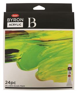 Jasart - Byron Acrylic 24pc Paint Set (12ml Tubes)
