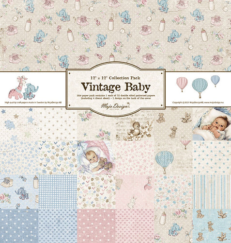 Maja Design - Vintage Baby - 12x12 Collection Pack (23 Sheets)
