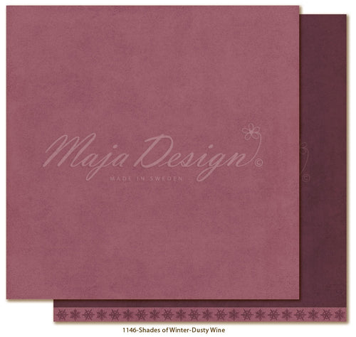 Maja Design - Monochromes - Shades of Winter - 12x12 Paper "Dusty Wine"