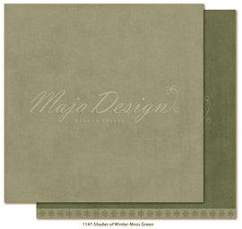 Maja Design - Monochromes - Shades of Winter - 12x12 Paper "Moss Green"