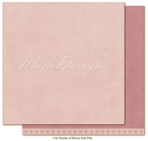 Maja Design - Monochromes - Shades of Winter - 12x12 Paper "Soft Pink"