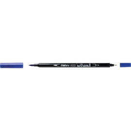 Marvy - Le Plume II - Duel Tip Marker - Blue