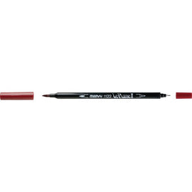 Marvy - Le Plume II - Duel Tip Marker - English Red
