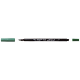 Marvy - Le Plume II - Duel Tip Marker - Green