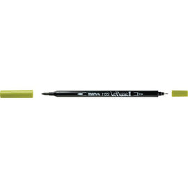 Marvy - Le Plume II - Duel Tip Marker - Jungle Green