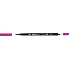 Marvy - Le Plume II - Duel Tip Marker - Magenta