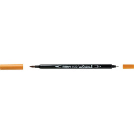 Marvy - Le Plume II - Duel Tip Marker - Ochre