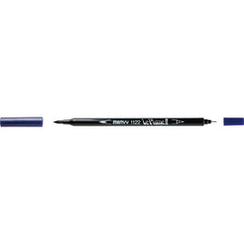 Marvy - Le Plume II - Duel Tip Marker - Prussian Blue