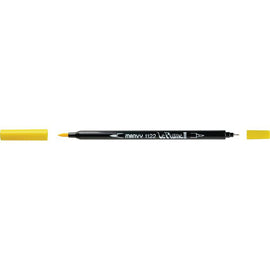 Marvy - Le Plume II - Duel Tip Marker - Yellow