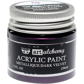 Prima Marketing - Finnabair Art Alchemy - Metallique Acrylic Paint - Dark Velvet